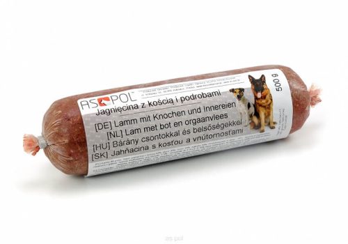 Aspol - Bárányhús csonttal és belsőséggel, 500g BARF kutyáknak és macskáknak