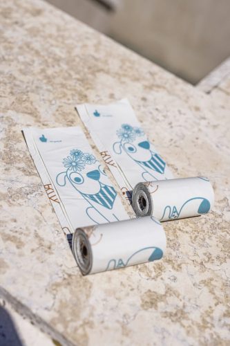 Bagorgani kakizacskó -1db tekercs (15db) - Szürke lebomló kutyaürülék zacskó