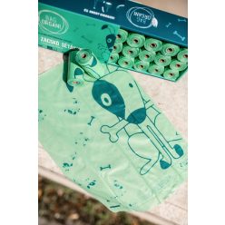 Bagorgani kakizacskó -1db tekercs (15db) - Zöld lebomló kutyaürülék zacskó