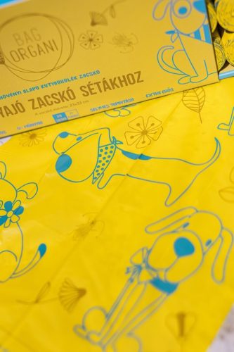 Bagorgani kakizacskó -1db tekercs (15db) - Sárga lebomló kutyaürülék zacskó