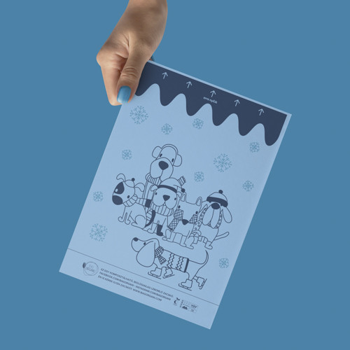 Bagorgani kakizacskó - DOBOZ (315db) - Azul kék lebomló kutyaürülék zacskó