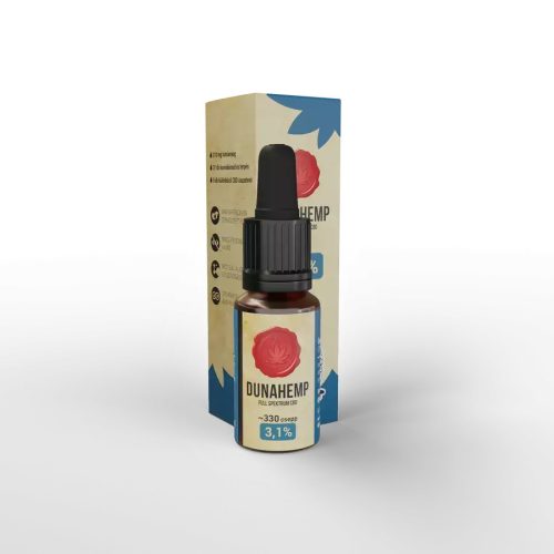 Dunahemp - Teljes spektrumú CBD olaj 3,1%, 10ml