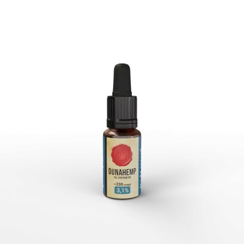Dunahemp Teljes spektrumú CBD olaj 3,1%, 10ml-es sötét üvegben pipettával kutyáknak és macskáknak