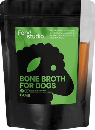 Food Studio bárány csontleves kutyáknak, 230ml - természetes és tápláló kiegészítő BARF, főtt vagy tápos étrendhez
