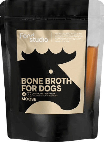 Food Studio jávorszarvas csontleves kutyáknak, 230ml - természetes és tápláló kiegészítő BARF, főtt vagy tápos étrendhez
