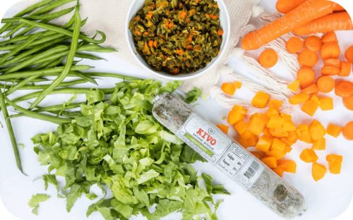 Kivo - Zöldség mix, 250g BARF zöldség kutyáknak