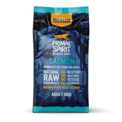 Primal Spirit Iberian Salmon kutyatáp 12kg – prémium, csirke- és gluténmentes táp friss lazaccal és ibériai sertéshússal