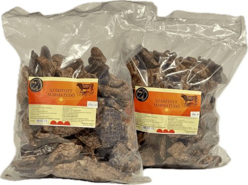 Special Dog Food - Szárított marhatüdő tréningre, 2x500g természetes jutalomfalat kutyáknak és macskáknak