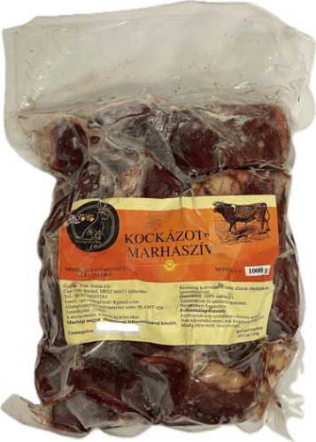 Special Dog Food - Fagyasztott  - Marhaszív kockázva, 1kg