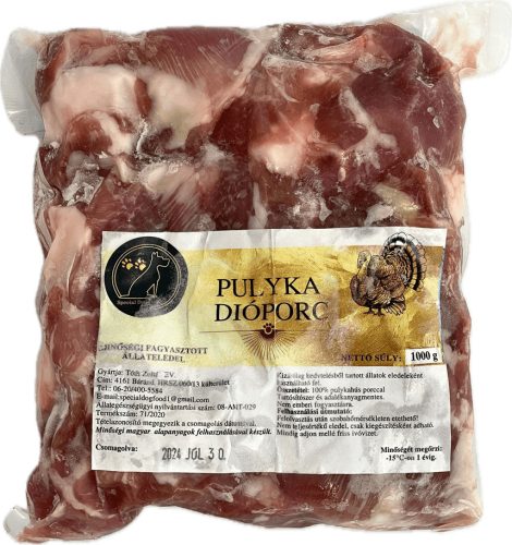 Special Dog Food - Fagyasztott  - Pulyka dióporc, 1kg