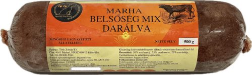Special Dog Food - Marha belsőség mix, 500g BARF kutyáknak és macskáknak