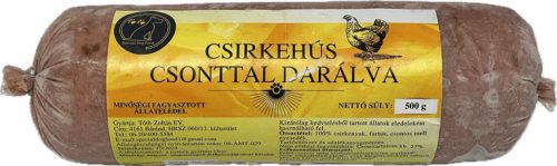 Special Dog Food - Csirkehús csonttal darálva, 500g BARF kutyáknak és macskáknak