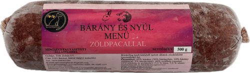 Special Dog Food - Fagyasztott  - Bárány és Nyúl menü zöldpacallal, 500g