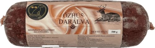 Special Dog Food - Őzhús darálva, 500g BARF kutyáknak és macskáknak