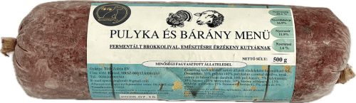 Special Dog Food - Pulyka és bárány menü fermentált brokkolival 500 grammos rúd kiszerelésben, érzékeny emésztésű kutyák számára