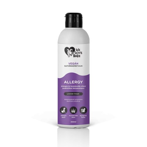 We Love Bark - Allergy, allergia elleni gyógyhatású prebiotikus kutyasampon, 250ml