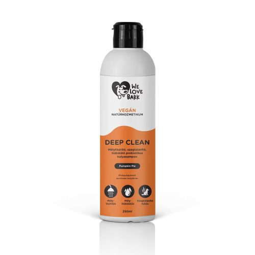 We Love Bark - Deep Clean, Mélytisztító és hidratáló prebiotikus kutyasampon, 250ml