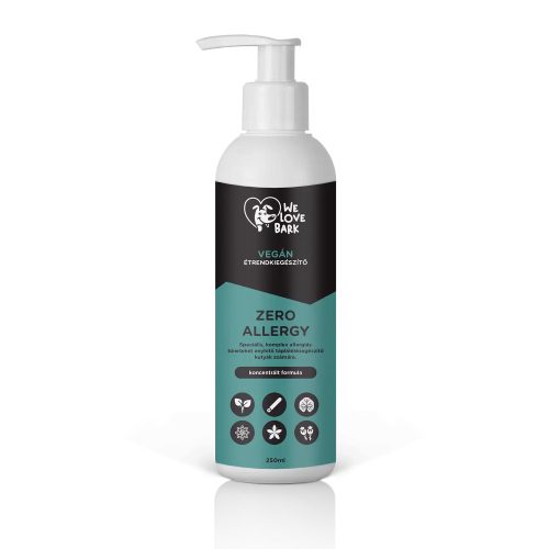 We Love Bark - Zero Allergy, komplex étrendkiegészítő koncentrátum allergia ellen kutyáknak, 250ml