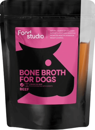 Food Studio marha csontleves kutyáknak, 230ml - természetes és tápláló kiegészítő BARF, főtt vagy tápos étrendhez