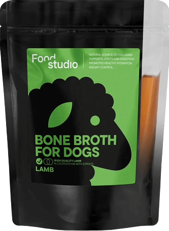 Food Studio bárány csontleves kutyáknak, 230ml - természetes és tápláló kiegészítő BARF, főtt vagy tápos étrendhez
